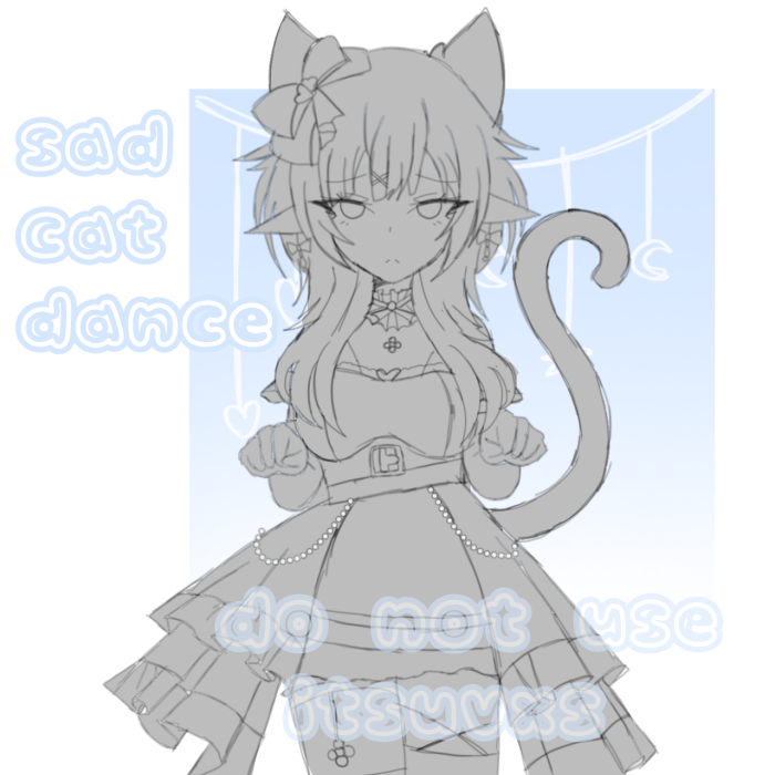 Sad Cat Dance WIP by yugi086 -- Fur Affinity [dot] net