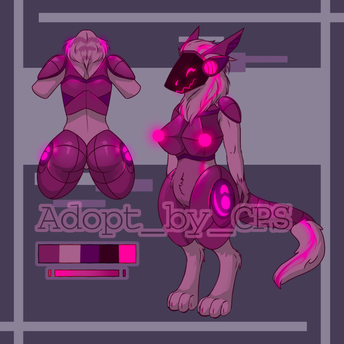 Purply Protogen - YCH.Commishes