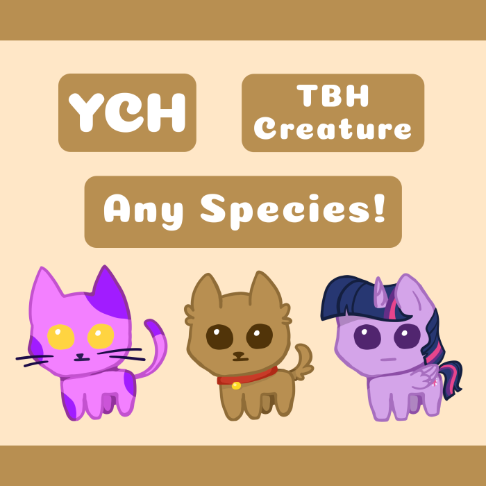 TBH CREATURE PRIDE YCH 🌈 $5 on Toyhouse