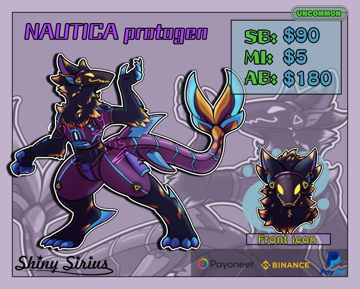 Purply Protogen - YCH.Commishes