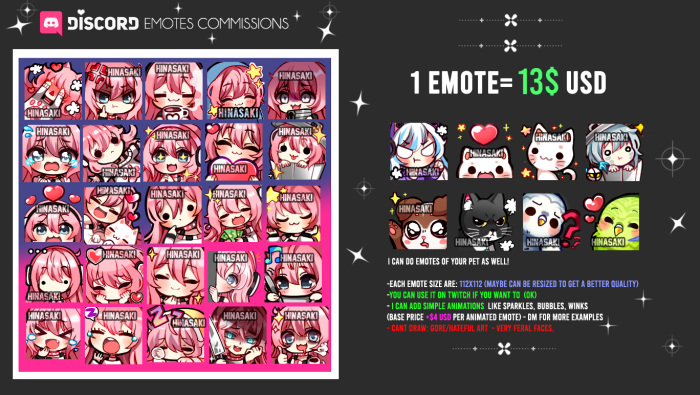 15 OHSHC Hikaru STATIC Emotes for Twitch  Discord 