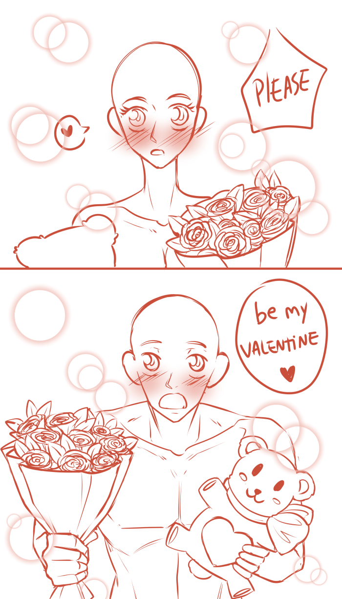 Be mine Valentine! YCH - YCH.Commishes