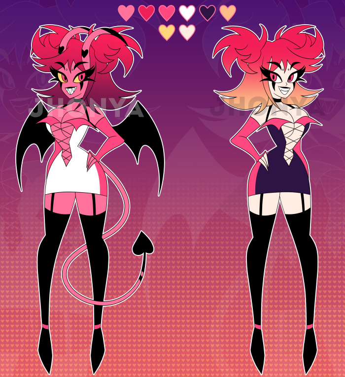 Succubus Adoptable+Human form|Helluva Boss - YCH.Commishes