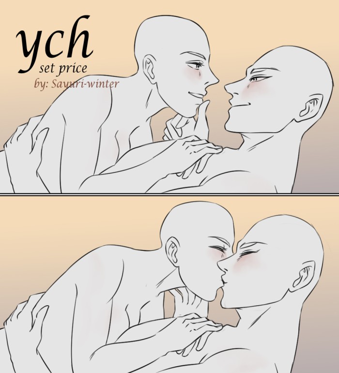 Romantic bases for couples~ - YCH.Commishes